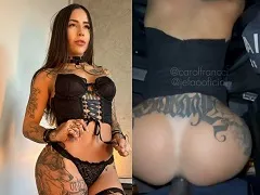 Carol Francci fucking Jefão in the car