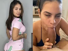 Lorrana Joyce giving a hot blowjob