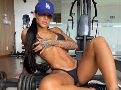 Luani Almeida nude showing off and rolling around with a lot of talent