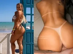 Naughty woman on all fours taking it in the pussy