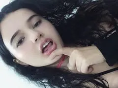 Brunette Delicious White Nymphet Is Back Showing Off Naked and Masturbating Moaning Too Much