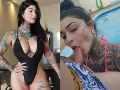 Giving a hot blowjob in the pool in amateur video