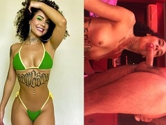 Sucking off her boyfriend with flair