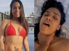 Delicious fucking her ass off and showing off her delicious tits