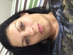 Light-eyed brunette Elisa makes a naughty face and masturbates her pussy with a dildo and sticks her finger in her tight ass