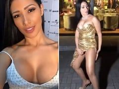 The Delicious Sertanejo Singer Was Taking Some Pictures and As a Joke Ended Up Lifting Her Dress and Showing Her Pussy