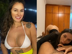 Naughty woman giving her friend a greedy blowjob