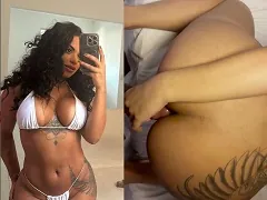 Bitch giving her hot, tight ass on all fours