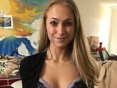 Hot and Very Naughty Blonde Lisa Got Naked Playing With Her Dogs and Entered Her Boyfriend’s Cunt from the Side