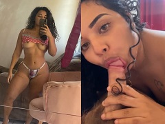 Bitch sucking her boyfriend’s cock with great talent