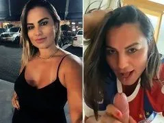 In homemade sex sucking off her friend