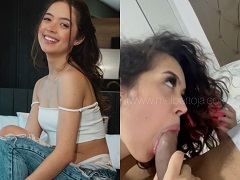 Naked giving her friend a blowjob in a homemade video