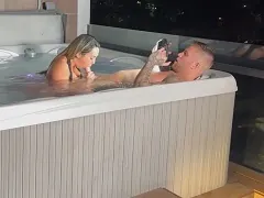 Blonde fucking in the Jacuzzi