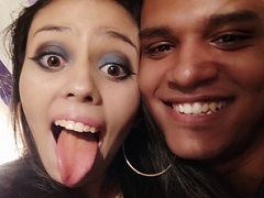Naughty Bahian girlfriend deep throating