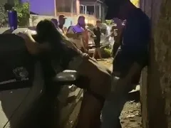 Young girl fucking in the street after drinking her fill at Carnival 2024