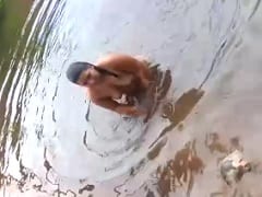 Fishing in the countryside was the talk of the town when a fat girl got naked in the lagoon and the fishermen filmed it
