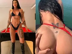 Having sex on a jet ski in the lagoon