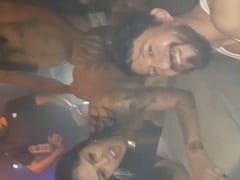 Shayenne went to a nightclub and released her pussy to everyone, as well as sucking off all the guys filming her.