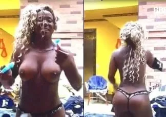 From Big Brother Brasil 16 Gets Chapped at a Party and Shows Off Practically Naked In Front of the Cameras