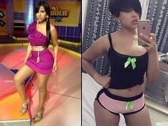 TV Presenter Has One of the Hottest Butts and Makes a Point of Seducing by Rolling Over in Amateur Videos