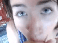 Lucky Guy Wins His Day By Poking This Blue-Eyed, Very Slutty New Girl