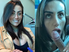 Sucking her partner’s cock in wet oral sex