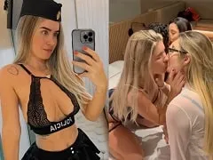 Sucking off her husband with her friends in a delicious orgy