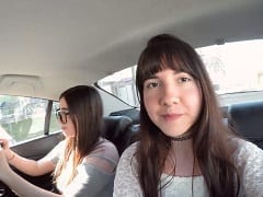 Two Brazilian Nymphet Sisters Who Work As CamGirls Went Ubering in Curitiba – PR and Started Stripping in the Car