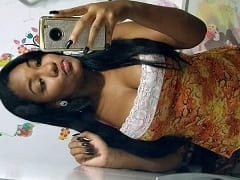 From São Gonçalo – RJ got on all fours and then sat down hard on her partner’s cock, who filmed it all