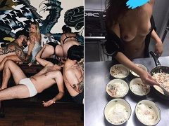 Suruba in a Japanese restaurant in Curitiba leaked on the net