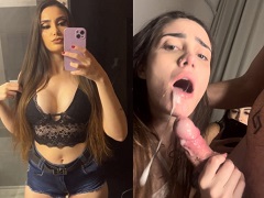 Deep-throating and playing with her friend