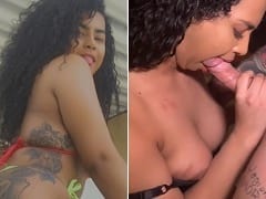 A brunette nymphet of just 18 years old, made her first porn scene with a prick and recorded a video giving him a blowjob
