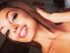 Wonderful Skinny Brunette Julie Got Super Horny and All Wet After Masturbating Hard Using a Dildo