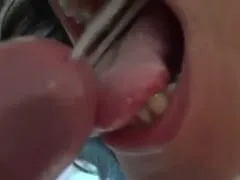 Wife Bitch with Glasses Got Her Mouth Open to Get Fucked and Got Her Face Melted