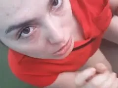 Mimi the Most Brazilian and Naughty Went for a Walk in the Street and Ended Up Sucking the Cock of the Fan Who Recognized Her