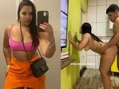 Fucking her partner standing up in homemade porn