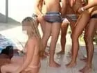 Swingers’ party with the biggest Brazilian slut with these couples