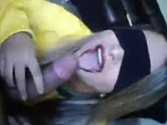 23-Year-Old Her Boyfriend To Then Mouth His Cock And Then Hits Him With Her Semi-Virgin Thigh