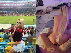 Married blonde with a tan loses her husband in Salvador’s Camarote and goes to the motel with a young Bahian man