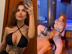 Porno with the two most famous girls on the job having lesbian sex in a luxury motel in SP