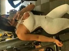 Horny Neighborhood Slut Loses Her Edge and Dances Naked in the Middle of a Lot of Men!