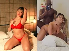 Married woman smears her ass with oil to face her tough black personal trainer in bed