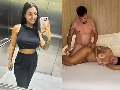 Busty nymphet from Blumenau catches up on her tan to fuck her boyfriend’s rich boss