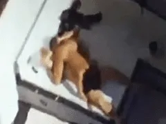 A TV news crew from São Paulo passes a motel and films a fuck