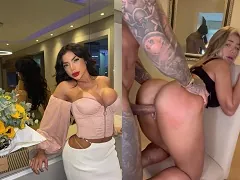 Wife of famous pagoda singer on the net on all fours taking Ricardão’s cock