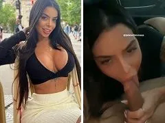 Delicious Jaiane Limma sucked Uber’s cock and got milk on her big tits