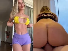 Blonde luxury lady from Curitiba fell on the net sitting on married politician’s cock