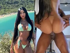 Famous 22-year-old DJ from Rio de Janeiro takes security guard’s cock after the show