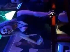 Spectacular Blonde Was In The VIP Area Of A Nightclub And Started Rolling Around In A Very Short Dress Showing That She Was Without Panties Showing Off Her Pussy – Fallen on Net