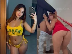 Tiktoker from SP caught on the net fucking on the stairs after a night out